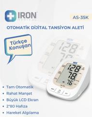 IRON Otomatik Dijital Türkçe Konuşan Tansiyon Aleti AS-35K