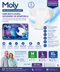 Moly Bel bantlı Hasta Bezi 30 lu