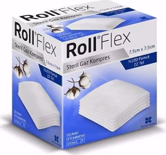 Roll Flex Steril Gaz Kompres 7.5cm x 7.5cm 50 li