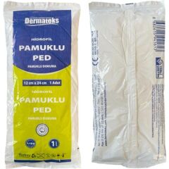 Dermateks Steril Pamuklu Ped 12cm x 24cm 1 Adet