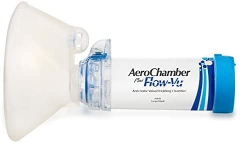 AeroChamber Flow-Vu Mavi Yetişkinler İçin 5 Yaş+