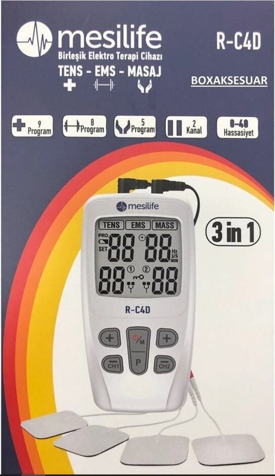 Mesilife Birleşik Elektro Terapi Cihazı Tens+Ems+Masaj Aleti