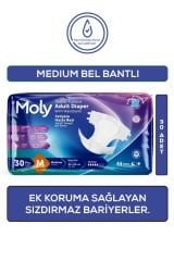 Moly Bel Bantlı Hasta Bezi Medium 30'lu
