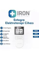 IRON Entegre Elektroterapi Tens Ems Masaj Cihazı Şarjlı KTR-2610