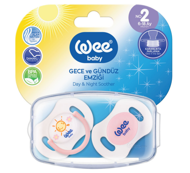 Wee Baby 2'li Gece Gündüz Emzik No:2 (6-18 Ay)