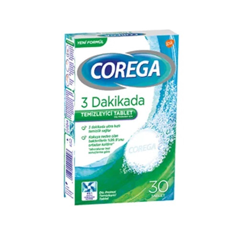 Corega Diş Protezi Temizleyici Tablet 30'lu