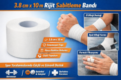 Rijit Bandaj Fiksasyon Yapışkanlı Sporcu Bandajı 3.8cm X 10m