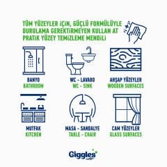 Giggles Pratik Yüzey Temizleme Havlusu