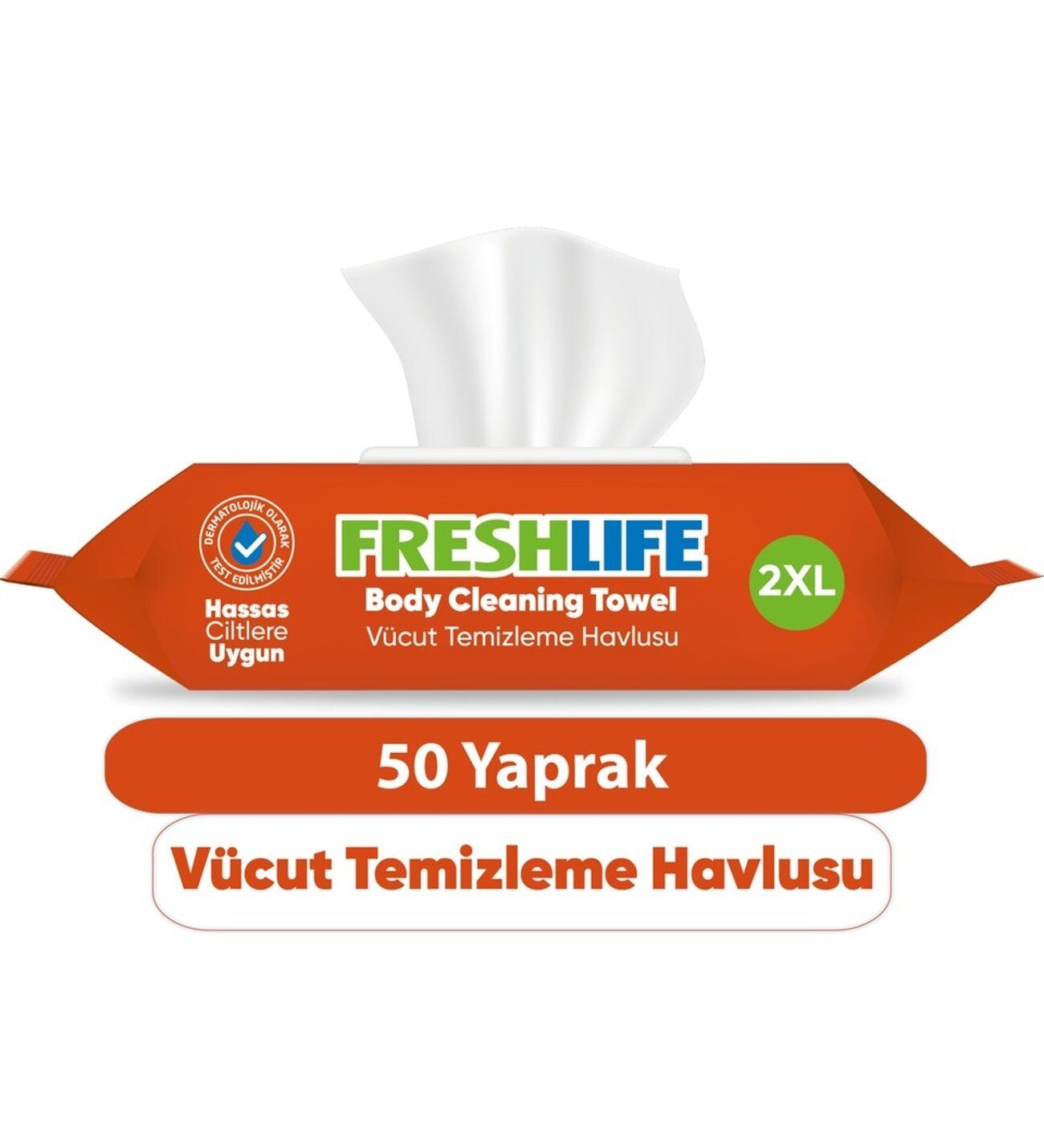 Freshlife Vücut Temizleme Havlusu 50 li