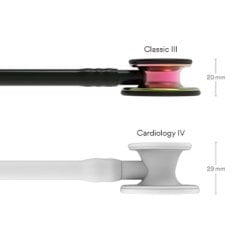 3M Littmann Classic III Stetoskop 5870 Gökkuşağı Dinleme Çanı 27 inç Siyah Hortum