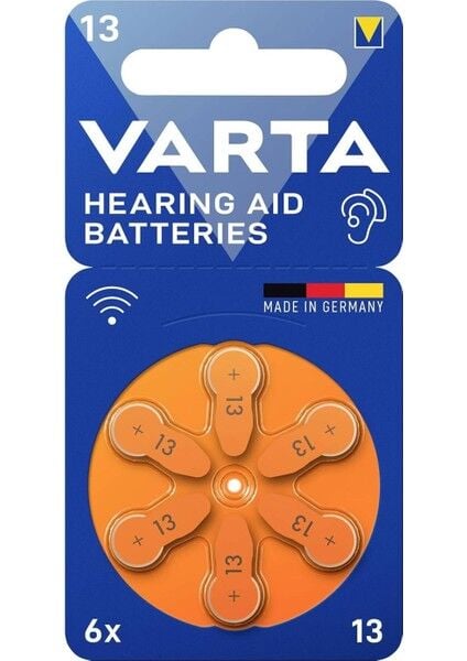 Varta 13 Numara İşitme Cihazı Pili 6'lı