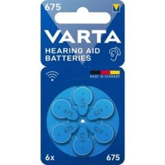 Varta 675 Numara İşitme Cihazı Pili 6'lı