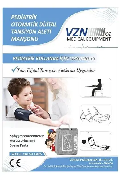 VZN Dijital Tansiyon Aleti Çocuk İçin Manşon