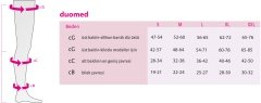 Medi 161-5/A Duomed CCL1 Dizüstü-Silikon Bantlı Burnu Açık Siyah Varis Çorabı