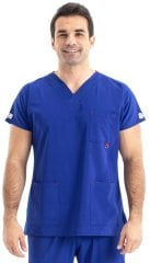 Dr Greys Model Likralı Pamuklu Erkek Saks Mavi