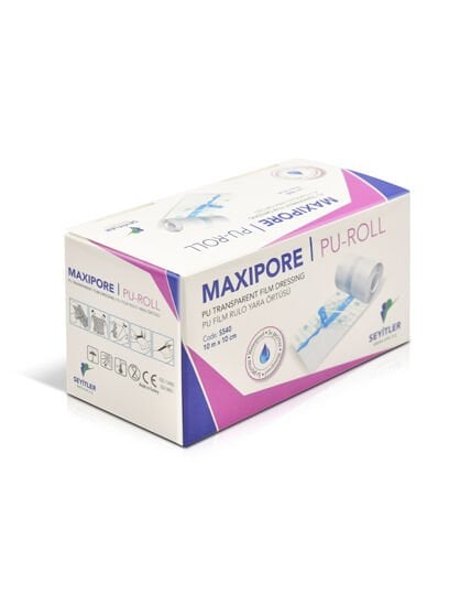 Maxipore Pu-Roll Rulo Su Geçirmez Yara Örtüsü 10cm X 10m