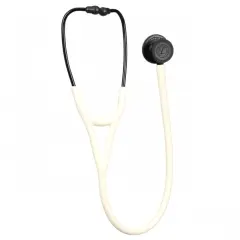 3M Littmann Kardiyoloji IV Diagnostik Stetoskop, 6186C, Siyah Mat Kaplamalı Gövde, Bej Hortum