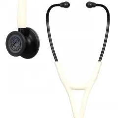 3M Littmann Kardiyoloji IV Diagnostik Stetoskop, 6186C, Siyah Mat Kaplamalı Gövde, Bej Hortum