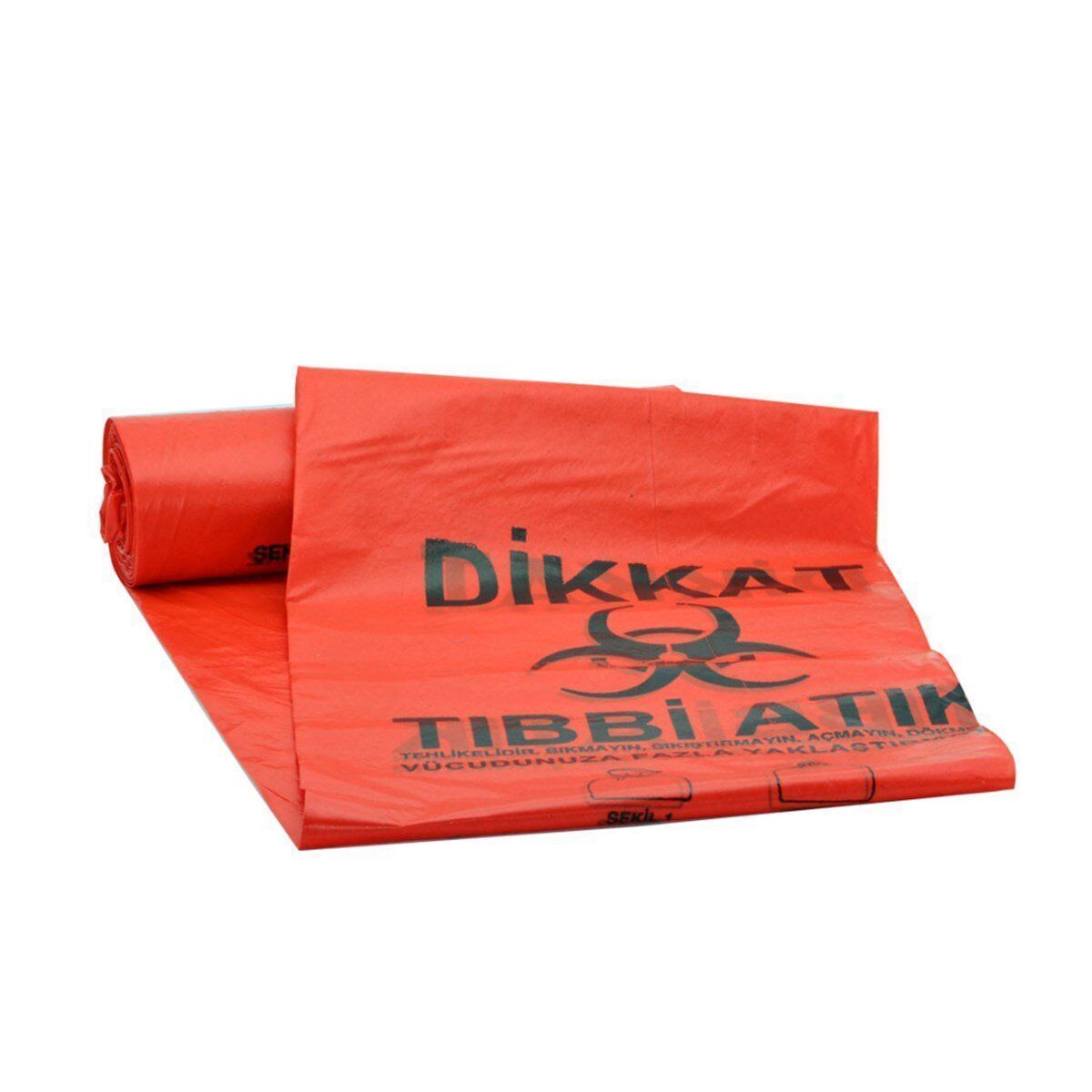 Tıbbi Atık Poşeti 80cm X 110 cm 1 Rulo 800gr