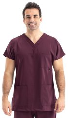 Dr Greys Model Likralı Pamuklu Erkek Bordo Takım