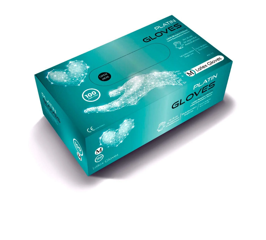 Platın Gloves Purdarsız Muayene Eldiveni 100'lü L