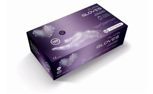 Platın Gloves Pudrasız Muayene Eldiveni 100'lü M