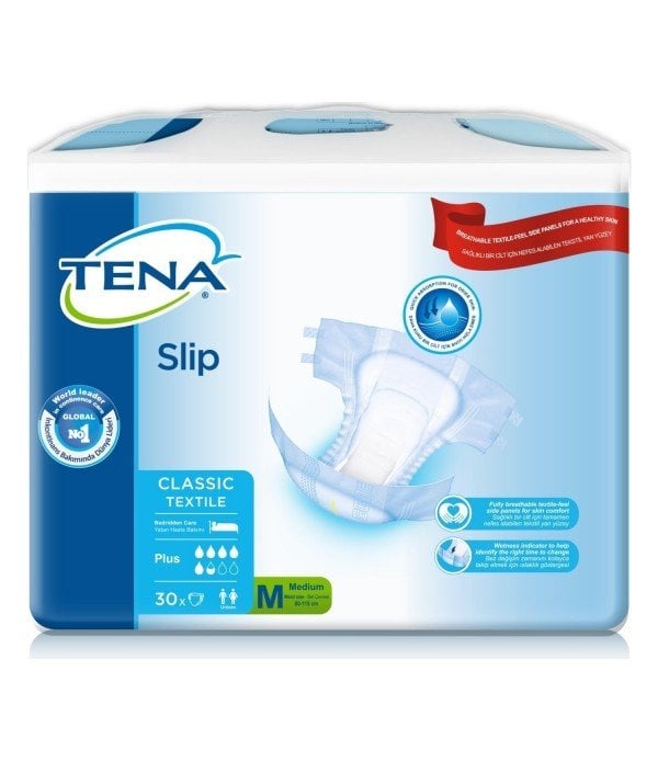 TENA 5,5 Damla Belbantlı Hasta Bezi Medium Orta Boy 30'lu Paket