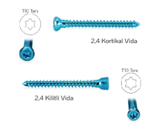 Titanyum Ø 2,4 mm Kortikal Vida - 1 Adet