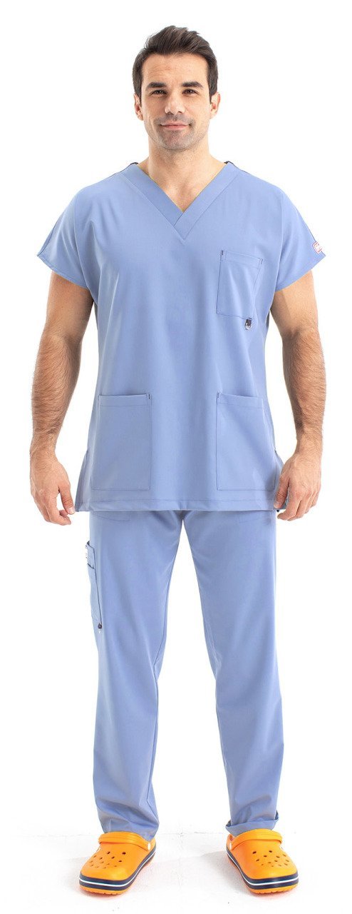 Dr Greys Model Likralı Pamuklu Erkek Açık Mavi