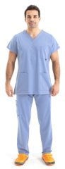 Dr Greys Model Likralı Pamuklu Erkek Açık Mavi