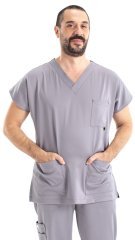 Dr Greys Model Likralı Pamuklu Erkek Gri