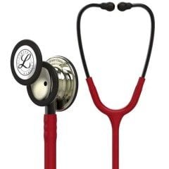 3M Littmann Classic 3 Stetoskop 5864 Bordo Tüp Şampanya Cilalı
