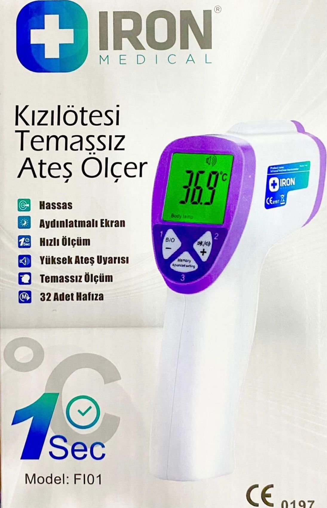 Iron Kızılötesi Temassız Ateş Ölçer